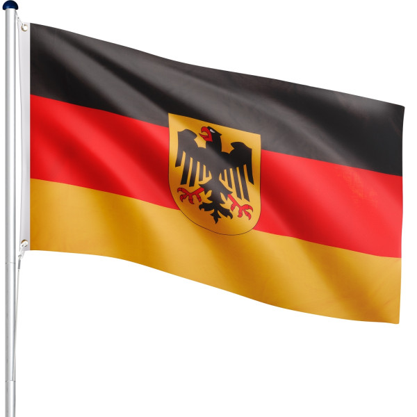 FLAGMASTER® Aluminium Fahnenmast Deutschland Adler 6,50m