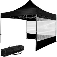 INSTENT Faltpavillon "PRO" 3x3,Trolley, Alu, schwarz, 2ST