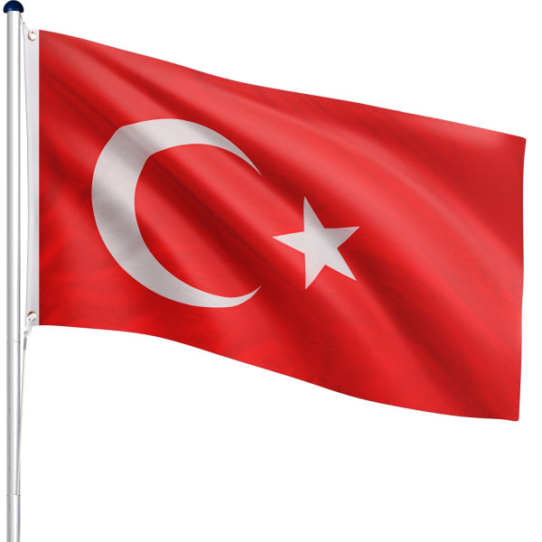 FLAGMASTER® Aluminium Fahnenmast Türkei 6,50m