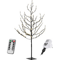 VOLTRONIC LED Kirschblütenbaum, innen und außen, IP44, Timer, warmweiß, Fernbedienung, Größenwahl, 2