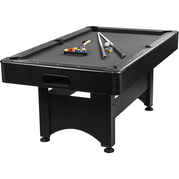 GAMES PLANET 6 ft Billardtisch, schwarz/anthrazit