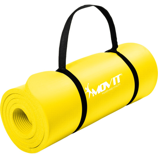 MOVIT® Gymnastikmatte, 183x60x1,0 cm, Yogamatte, Gelb