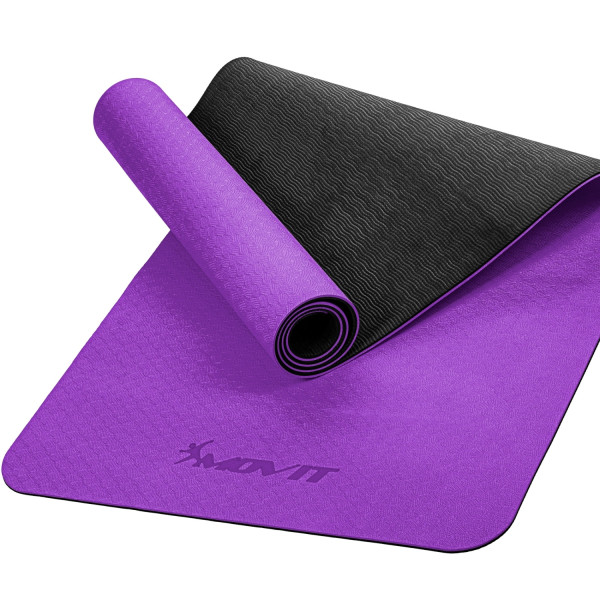 MOVIT® TPE Gymnastikmatte, 190x60x0,6cm, violett
