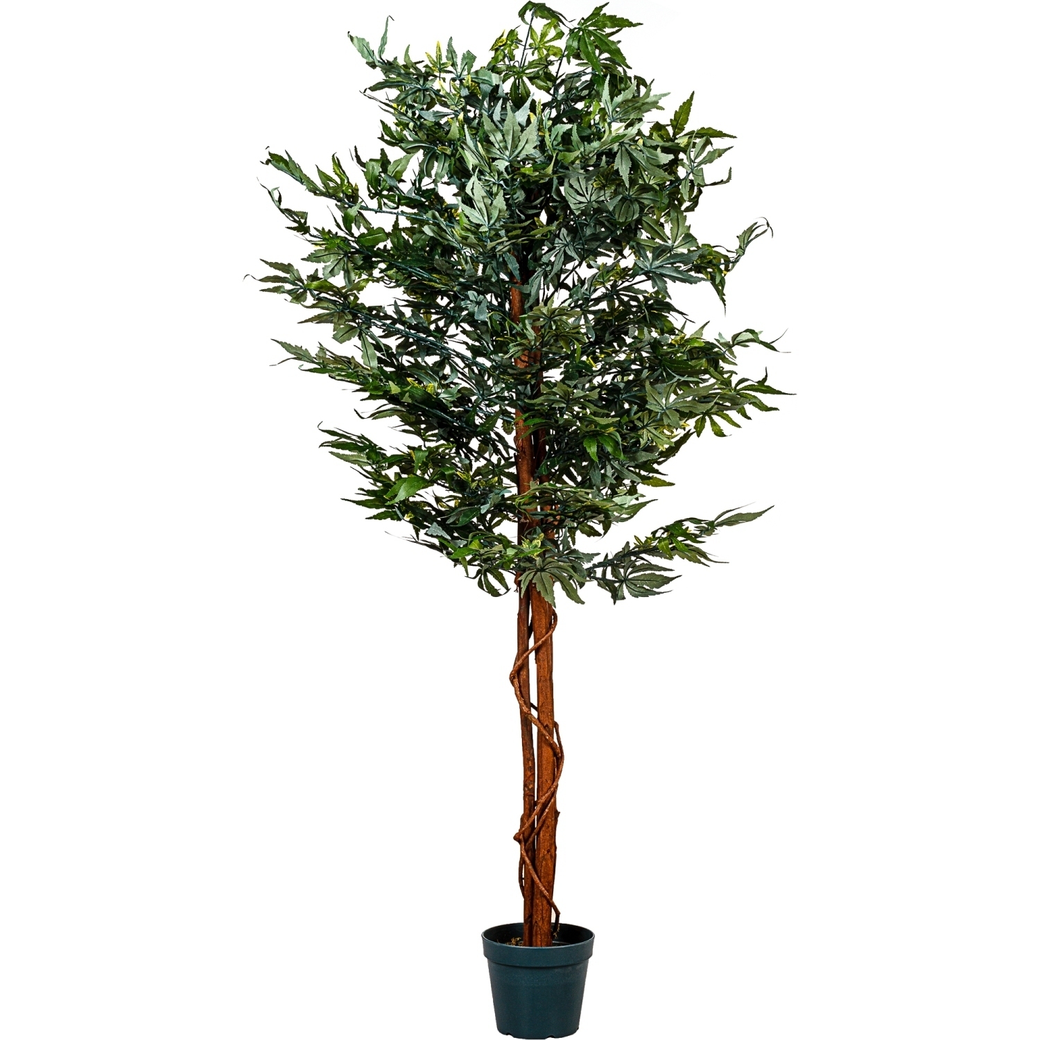 Künstliche Hanfbaum PLANTASIA® 150 cm Haus | Zimmerpflanze Kunstpflanzen Kunstbaum |