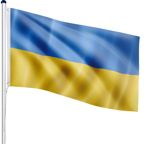 FLAGMASTER® Aluminium Fahnenmast Ukraine 6,50m