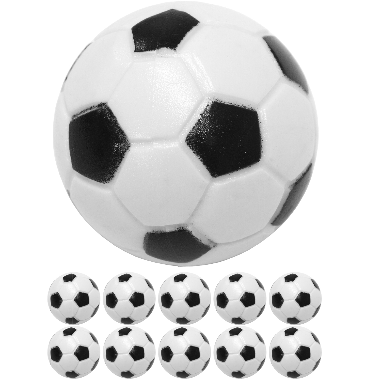 GAMES PLANET® 10 Tischfussball Kickerbälle, Ø 31mm, Tischkicker-Zubehör, Freizeit