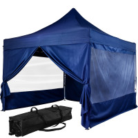 INSTENT Faltpavillon "PRO" 3x3,Trolley, Alu, blau, 4ST