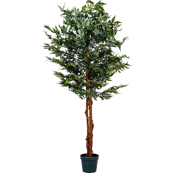 PLANTASIA® Marihuana-Strauch, Kunstbaum, Kunstpflanze, 150cm
