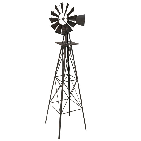 STILISTA Gigantisches Windrad 245cm US-Style bronze, Windmühle