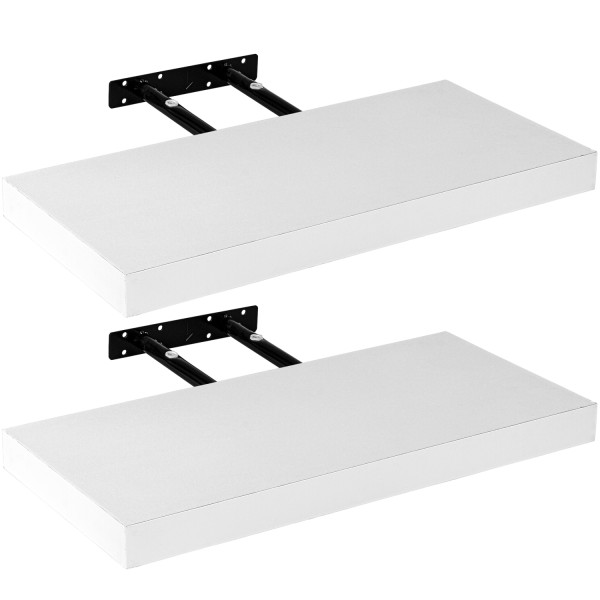 STILISTA® Wandboard 2er Set "Volato" Länge 30 cm weiß