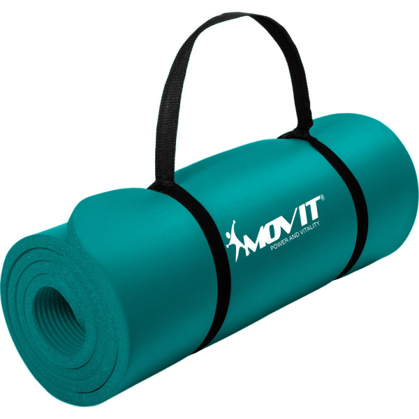 MOVIT® Gymnastikmatte, 190x100x1,5cm, Blau Petrol