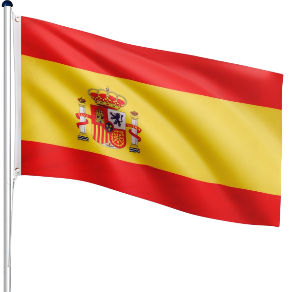 FLAGMASTER® Aluminium Fahnenmast Spanien 6,50m